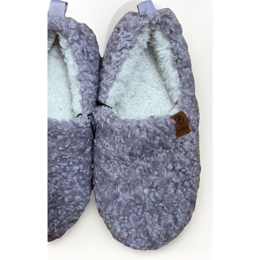 NEW EverFoams Women’s Slippers Size 5-6 Purple Memory Foam Lightweight Soft - Picture 3 of 6
